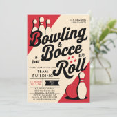 ボーリングボッチェチームコミュニティチャーチビジネスレッド 招待状 (スタンド正面)