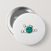 ボーリングボーリングボールボーリングピン 缶バッジ (正面&裏面)