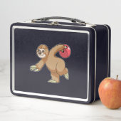 ボーリングボールでボーリングを投げる メタルランチボックス (インサイチュ)