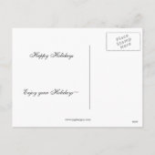 ボーリングボールの休日の挨拶 シーズンポストカード (裏面)