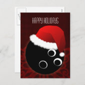 ボーリングボールの休日の挨拶 シーズンポストカード (正面/裏面)