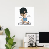 ボーリングボールを持つアトラス ポスター (ホームオフィス)