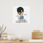 ボーリングボールを持つアトラス ポスター (キッチン)