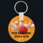 ボーリングボールキーチェーンパーソナライズIDラベル キーホルダー<br><div class="desc">ボーリングStrike Keychainあなたの名前でパーソナライズす離れるか空白のら。</div>