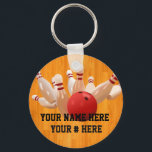 ボーリングボールキーチェーンパーソナライズIDラベル キーホルダー<br><div class="desc">ボーリングStrike Keychainあなたの名前でパーソナライズす離れるか空白のら。</div>