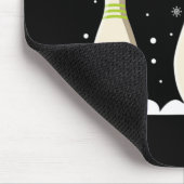 ボーリングボールクリスマスボーリングピンサンタハットギフト マウスパッド (コーナー)