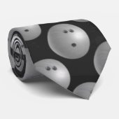 ボーリングボールグレー ネクタイ (ロール)