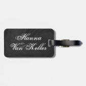 ボーリングボールグレー ラゲッジタグ (裏面横)