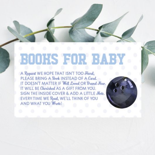 ボーリングボールスポーツベビーシャワーベビーカード エンクロージャーカード