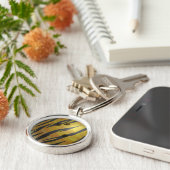 ボーリングボールタイガーイエロー キーホルダー (側面)