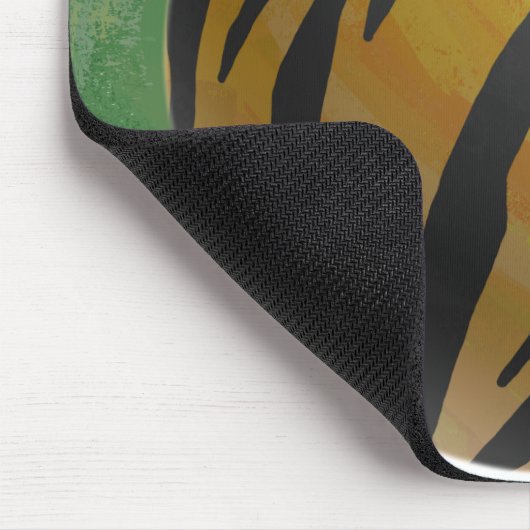 ボーリングボールタイガーイエロー マウスパッド (コーナー)