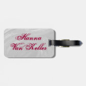 ボーリングボールピンク ラゲッジタグ (裏面横)