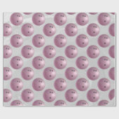 ボーリングボールピンク ラッピングペーパー (フラット)