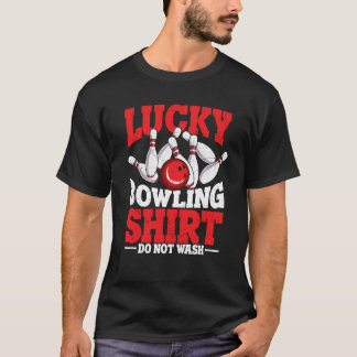 ボーリングボールピンボウリングをする人、 クリケットの投手ストライクボーリングチームボーリン Tシャツ