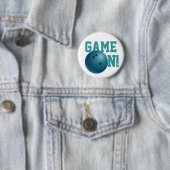 ボーリングボールブルー 缶バッジ (インサイチュ)