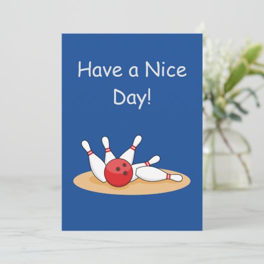 ボーリングボール打ち上げスキットルパーソナライズ シーズンカード (スタンド正面)