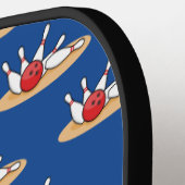 ボーリングボール打撃スキットルパターン ピックルボールラケット (左詳細)