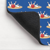 ボーリングボール打撃スキットルパターン マウスパッド (コーナー)