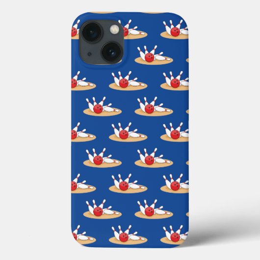 ボーリングボール打撃スキットルパターン Case-Mate iPhoneケース (裏面)