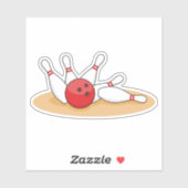 ボーリングボール打撃スキットル シール (シート)