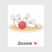 ボーリングボール打撃スキットル シール (シート)