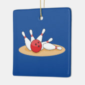 ボーリングボール打撃スキットル セラミックオーナメント (左)