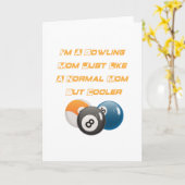 ボーリングママおもしろいザーデイギフトプレーヤーボーリング カード (黄色い花)