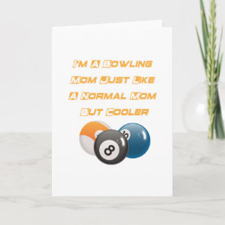 ボーリングママおもしろいザーデイギフトプレーヤーボーリング カード