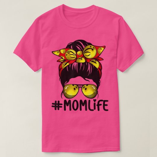 ボーリングメッシーパン誇りを持ったママ野球スカーフサンシャド Tシャツ (デザイン正面)