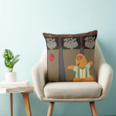 ボーリングモンスタータイムおもしろいマンガアートデザイン クッション (椅子)