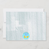 ボーリングラッキーレインボーストライクバースデーパーティー招待状 招待状 (裏面)