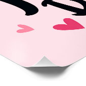 ボーリングラバーカワイイレトロエステティックスポーツデザイン ポスター (コーナー)