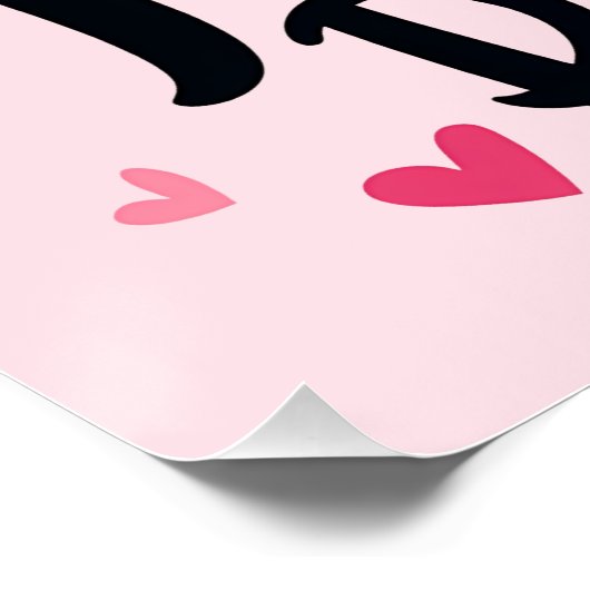 ボーリングラバーカワイイレトロエステティックスポーツデザイン ポスター (コーナー)