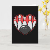 ボーリングラブワードテーマボウリングをする人、 クリケットの投手 カード (黄色い花)