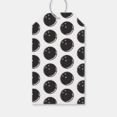 ボーリングヴィンテージメッセージカード – 赤 ギフトタグ (裏面)