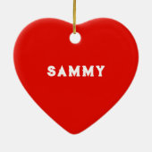 ボーリング収集可能 セラミックオーナメント (裏面)