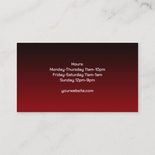 ボーリング名刺 名刺 (裏面)