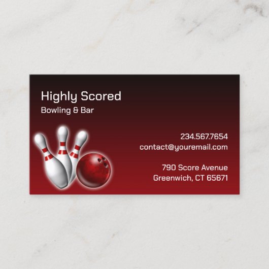ボーリング名刺 名刺 (正面)