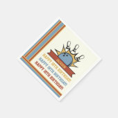 ボーリング名年齢気持ち誕生日 スタンダードカクテルナプキン (角)