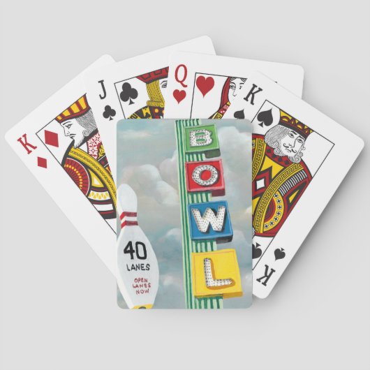 ボーリング場のアートワーク トランプ (裏面)