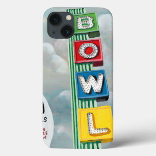 ボーリング場のアートワーク iPhone 13ケース