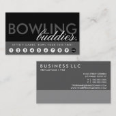 ボーリング場はプログラムに報酬を与えます ロイヤリティカード (正面/裏面)