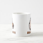 ボーリング場oops! 穴居人 コーヒーマグカップ (中央)