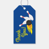 ボーリング子供の誕生日パーティーかわいいスポーツありがとう ギフトタグ (正面)