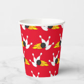 ボーリング子供の誕生日パーティーかわいいスポーツ紙カップ 紙コップ (左)