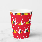 ボーリング子供の誕生日パーティーかわいいスポーツ紙カップ 紙コップ (右)