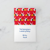 ボーリング子供の誕生日パーティーかわいいスポーツ カード (内部)