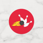 ボーリング子供の誕生日パーティーかわいいスポーツ コンフェッティ (スモール正面)