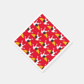 ボーリング子供の誕生日パーティーかわいいスポーツ スタンダードカクテルナプキン (角)