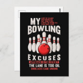 ボーリング弁おもしろい解ボウリングをする人、 クリケットの投手 ポストカード (正面/裏面)